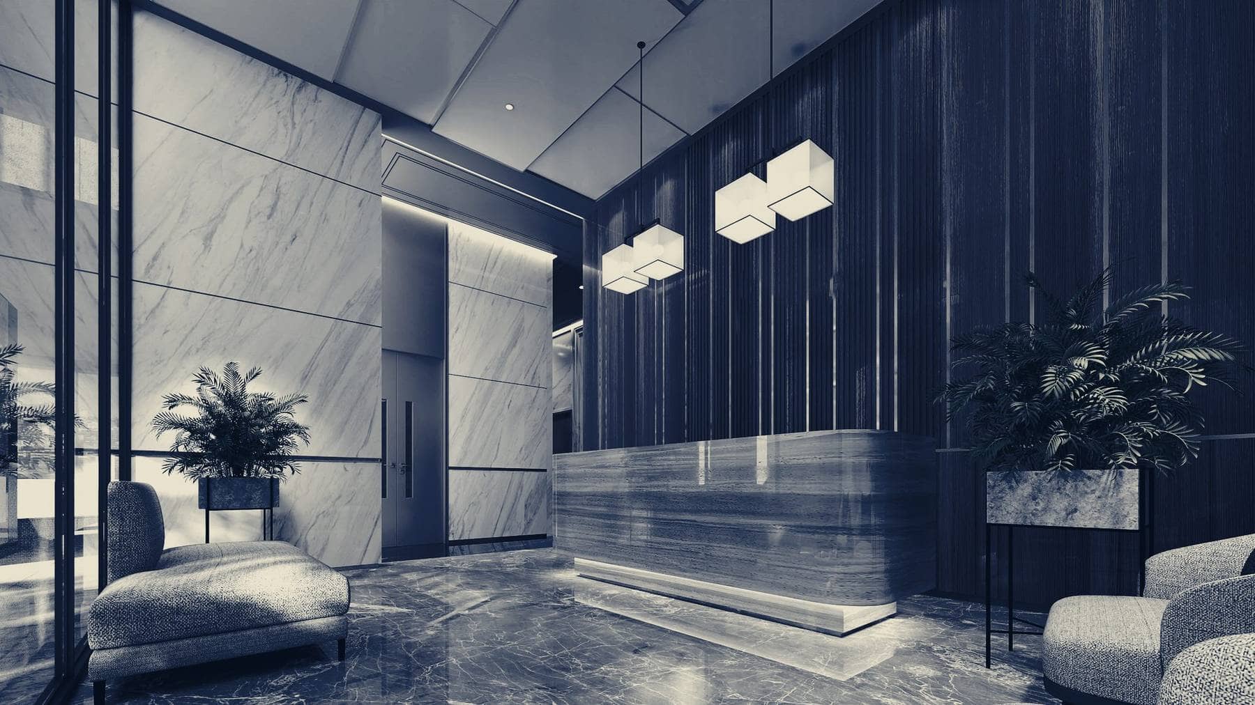 A refined corporate reception